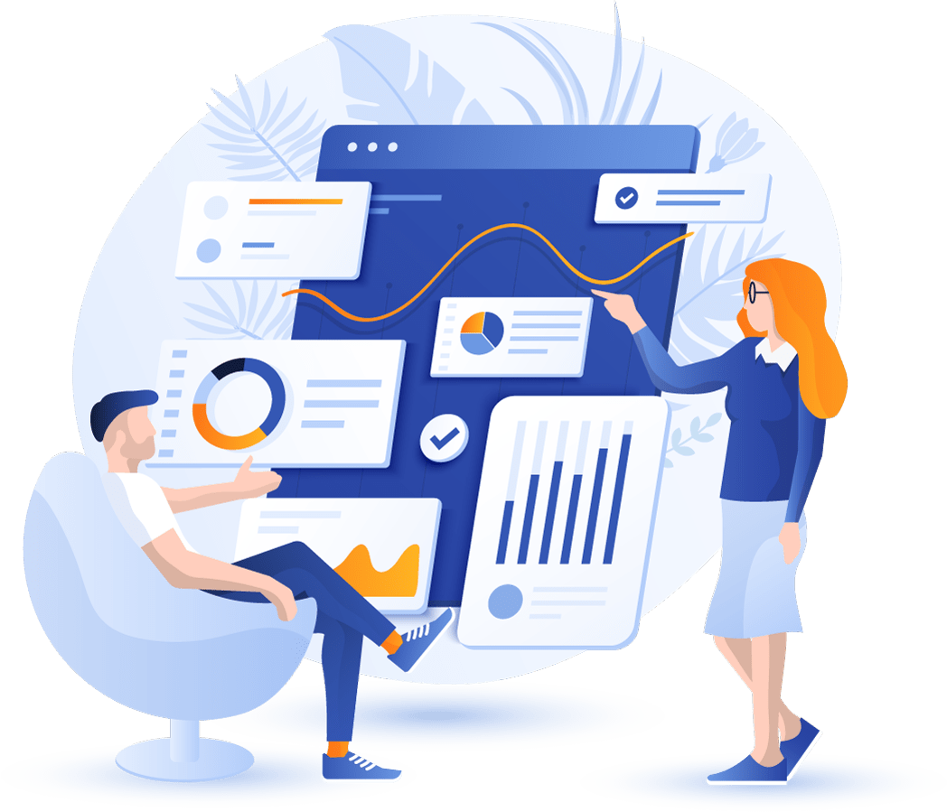 Creative Tech Team & Analytics Dashboard Visual